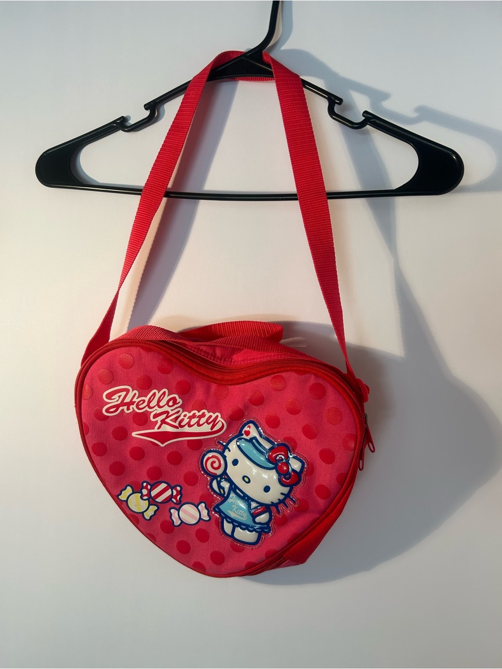Hello Kitty Red Heart Crossbody Bag
